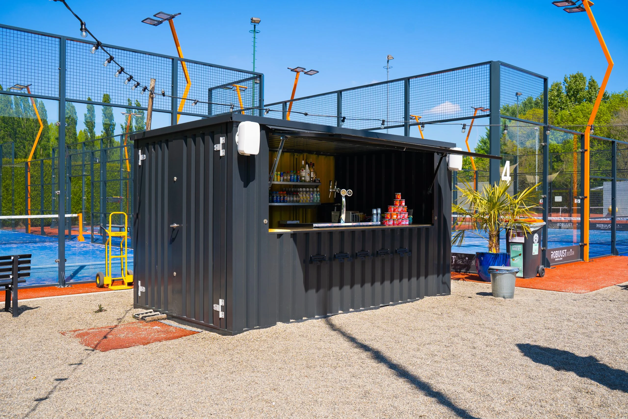 Conteneur bar démontable 4×2 XL RAL 7016