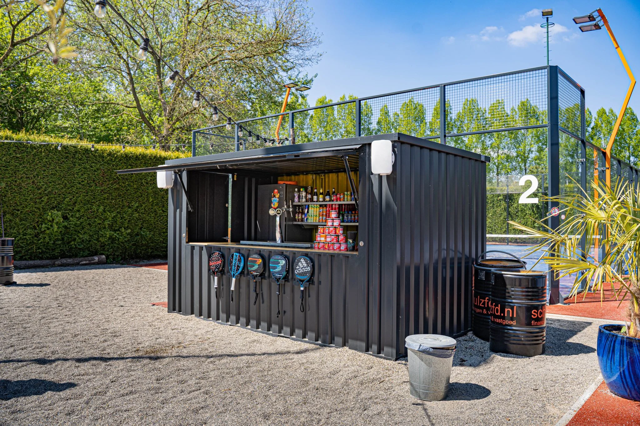Conteneur bar démontable 4×2 XL RAL 7016