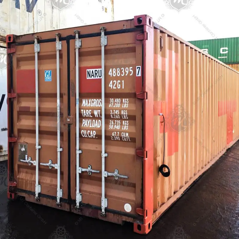 Conteneur maritime de 40 pieds